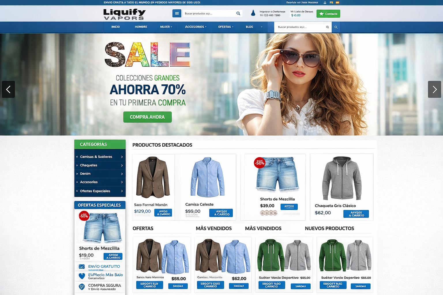 Diseño de sitios web de comercio electrónico con Android e iOS para pedidos en línea de entrega de alimentos
