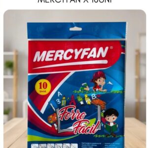 Forro facil Mercyfan 10 unidades para libros y cuadernos de tamaño A4