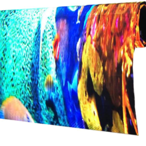 Pantalla LED enrollable película transparente, display flexible para publicidad en ventanas de vidrio, paneles para muro de video